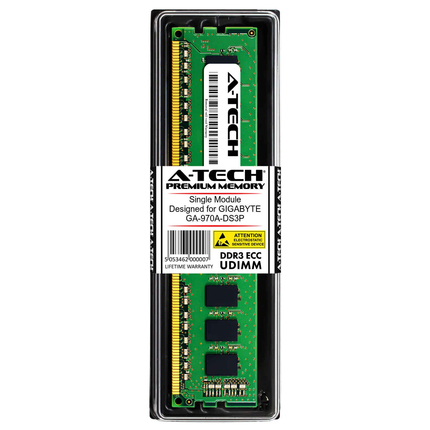 Barrette Mémoire DDR3 8Go PHS-memory PC3L-12800U 1600MHz Pour Gigabyte GA-970A-DS3P