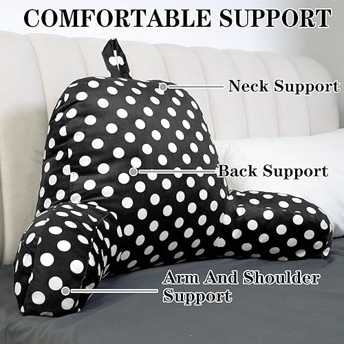 Miniatura 3 de Almohada de cama para leer, almohadas de cama para sentarse en la cama, almohada de lectura para cama para adultos, almohada de respaldo con