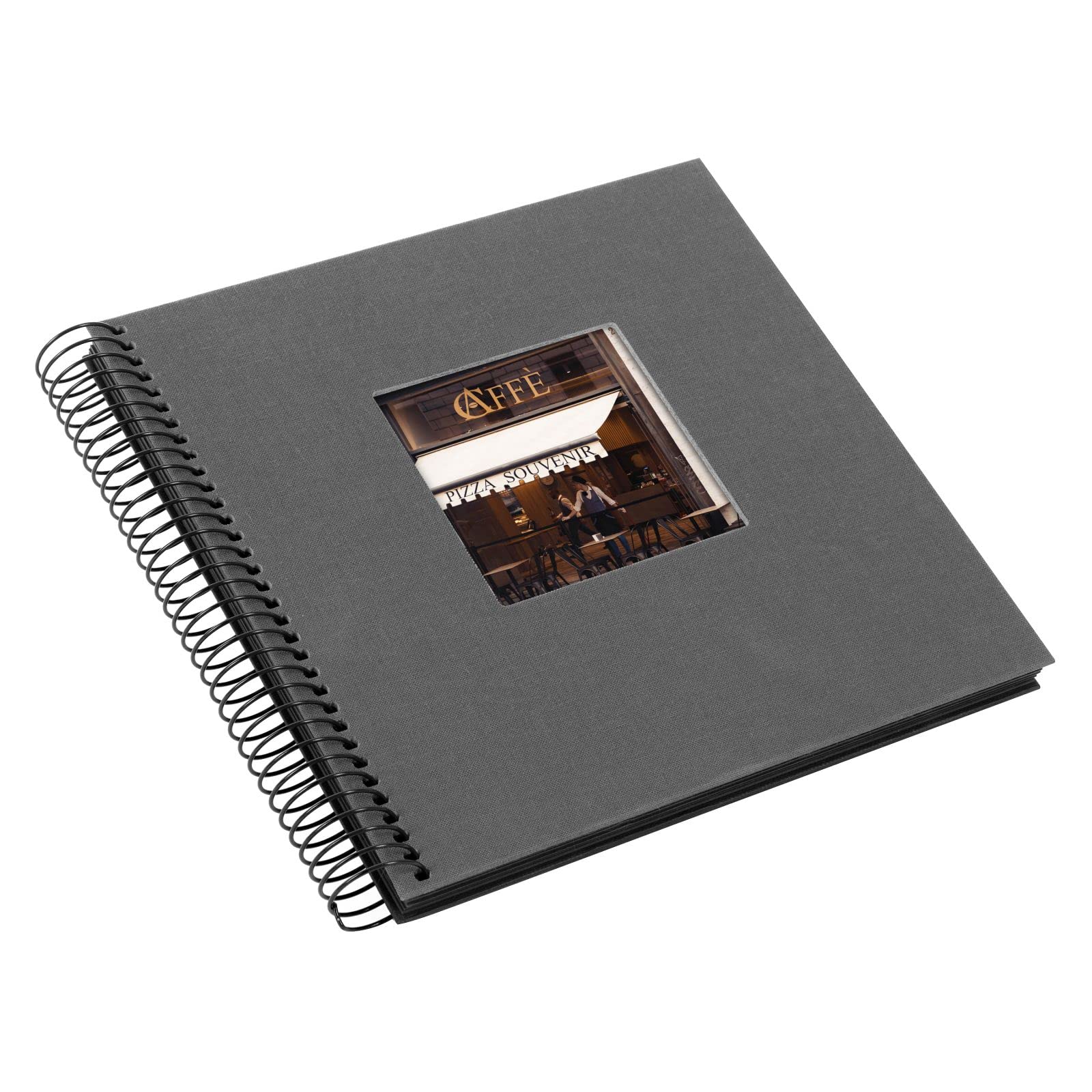 goldbuch Bella Vista spiral album, memory album with picture cut-out cover, photo album with 40 black pages - Image 3