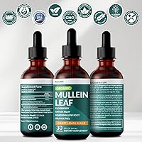 Vista 8 de 5-in-1 Mullein Drops for Bronchial and Respiratory Support with Mullen Leaf Extract Lung Supplement - Mullein Tincture with Elderberry and Ginger