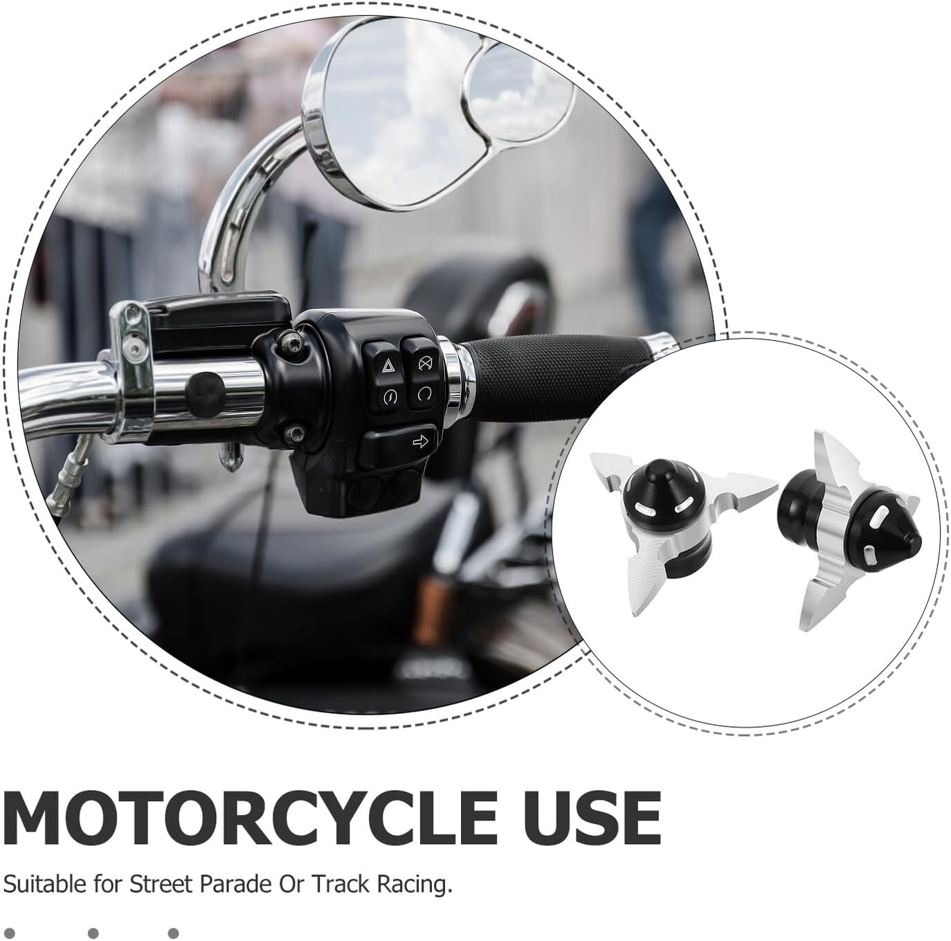 Motorcycle Frame Sliders and Front Fork Cups Cnc Aluminum Anti-crash Fork Protectors Silver for Safety