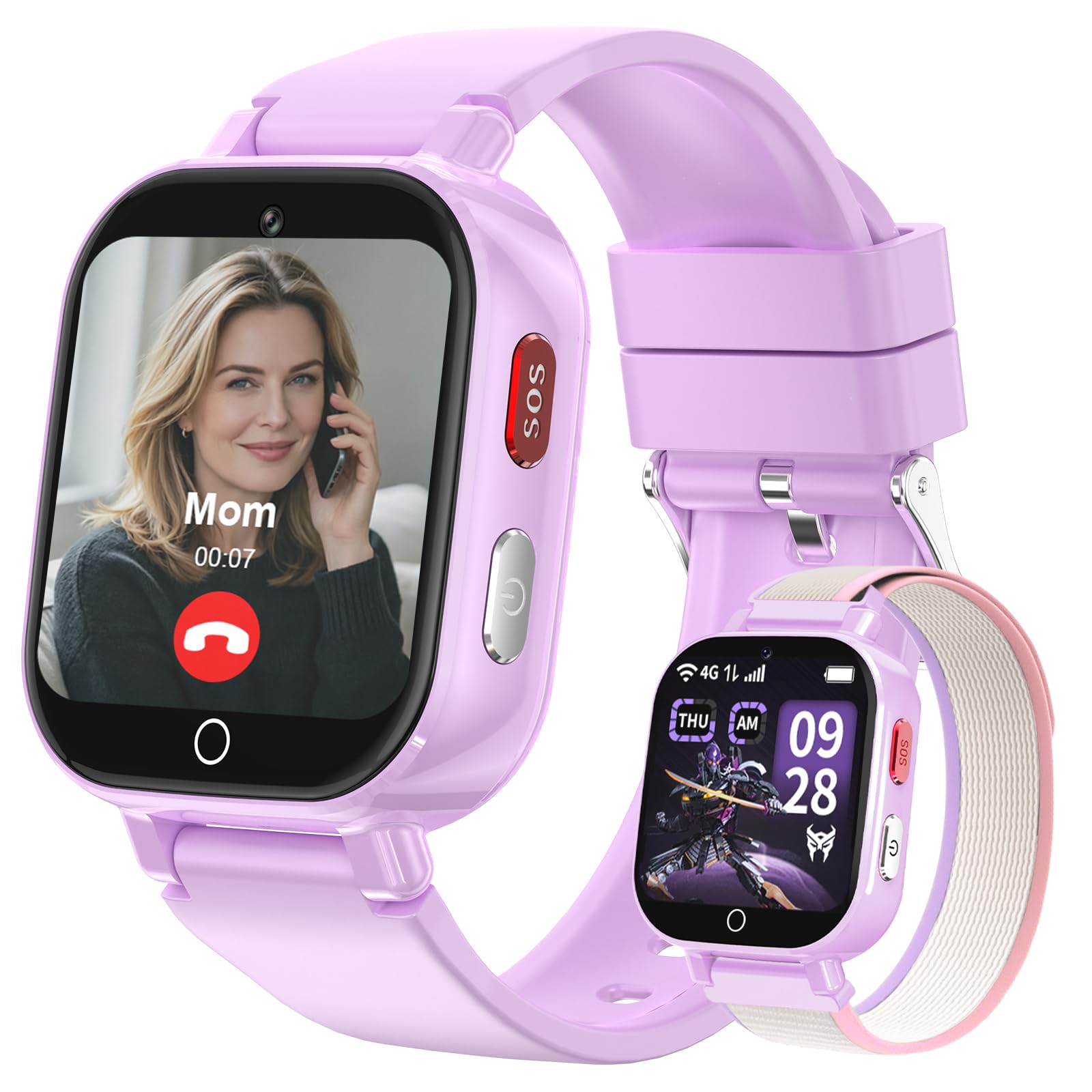 4G Kinder Smartwatch GPS Videoanruf Telefon IP68 wasserdicht SOS