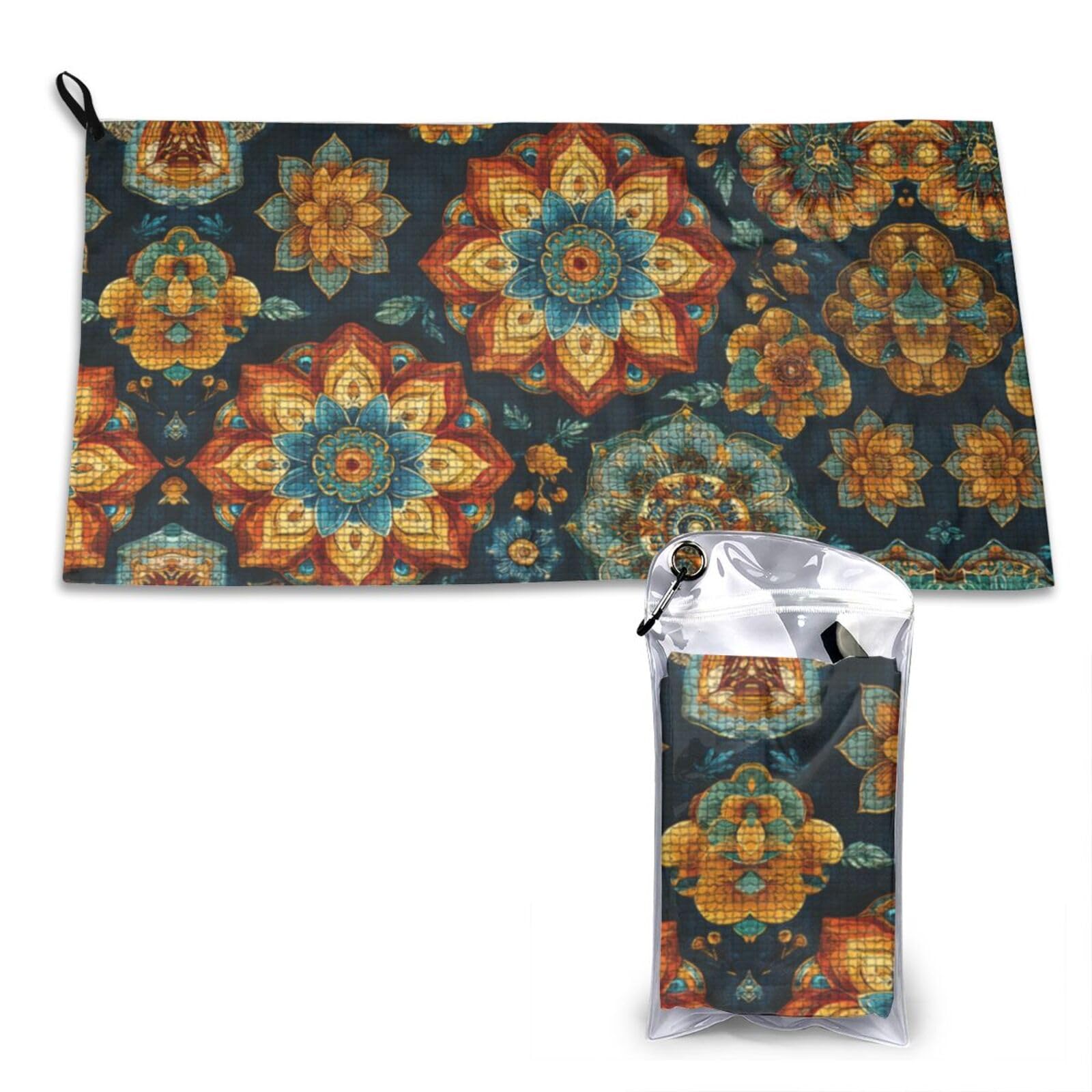DUYKIMQW beautiful Print Quick Dry Towel 16x31.5in White