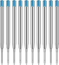 10 x Multifunctional Ballpoint Pen Refills, Universal Refills Length 10 cm, International Standard Refill, for School, Office (Blue)