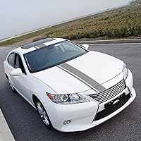 Vista 4 de 3 piezas de calcomanías adhesivas para capó de coche, techo, estilo deportivo modificado, rayas, calcomanías gráficas, vinilo, calcomanías