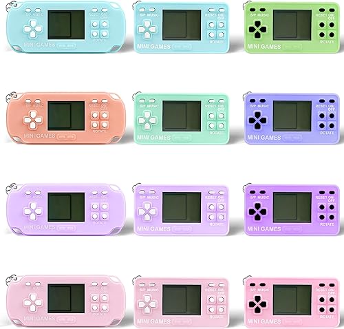 KatchOn, Video Game Birthday Party Favors for Kid - Pack of 12, Mini Video Game Keychains for Kids 8-12, Classroom Prizes, Carnival Prizes for Kids,