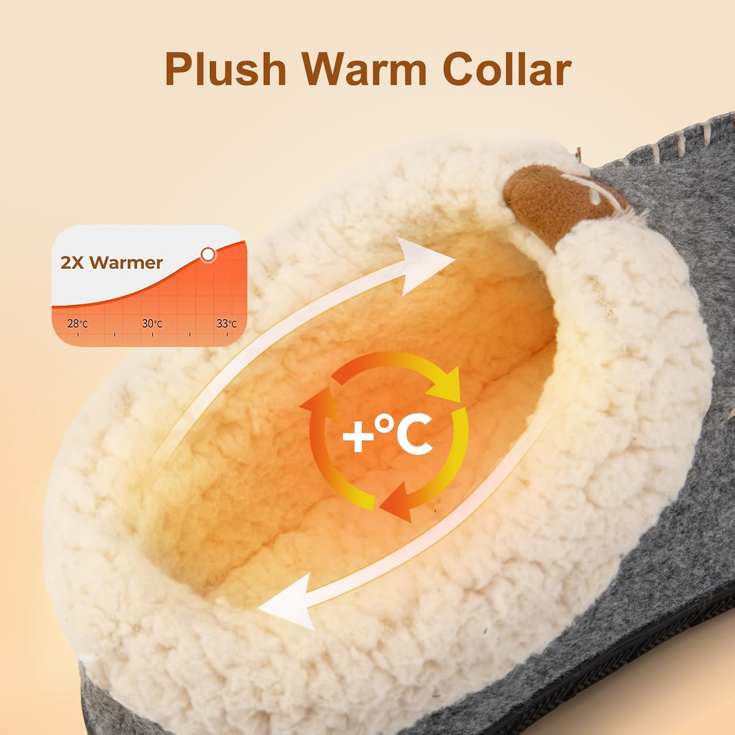 VeraCosy Women's Memory Foam Moccasin Slippers - Cozy Indoor House Shoes with Fleece Lining & Non-Slip Sole - Image 4