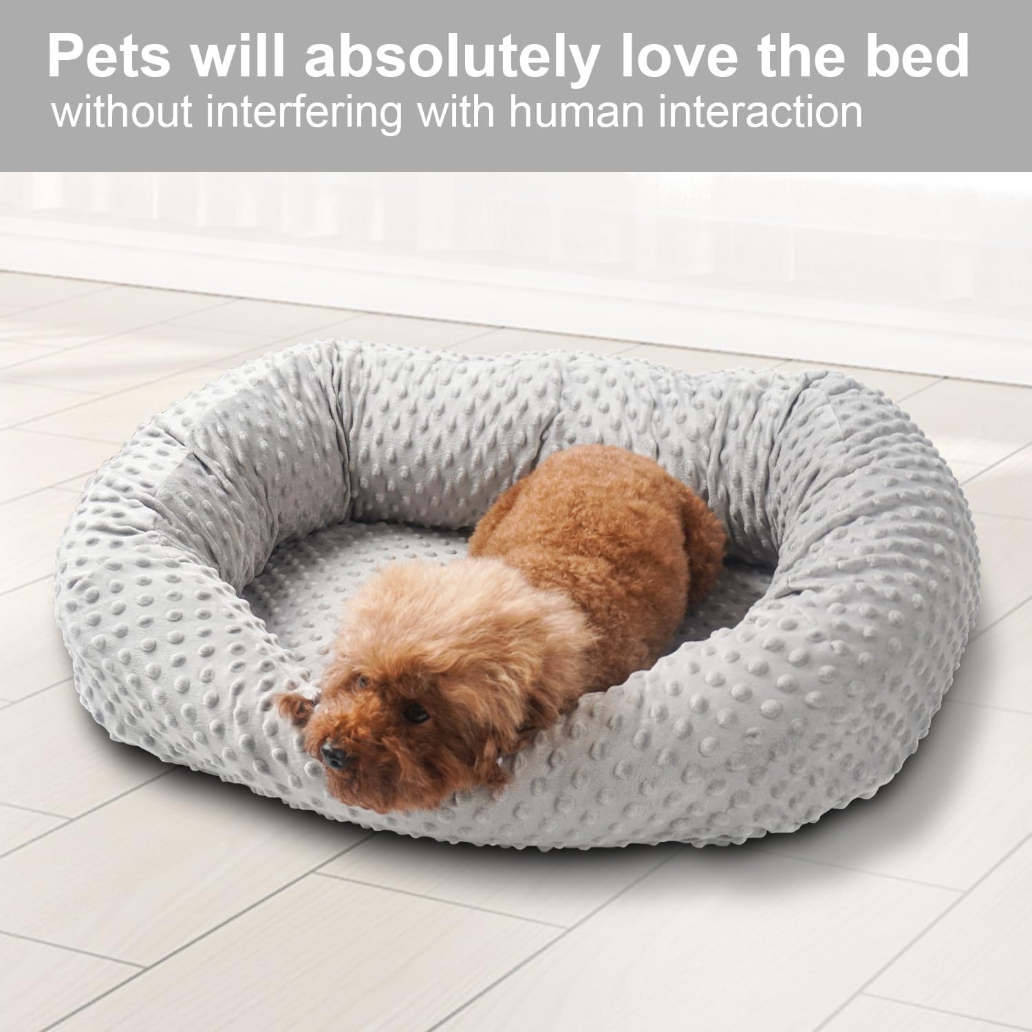 review Orthopedic Dog Bed for small Dogs with Memory Foam, Pet Bed Soft Sofa with Washable Removable Cover Anti-Slip Bottom,