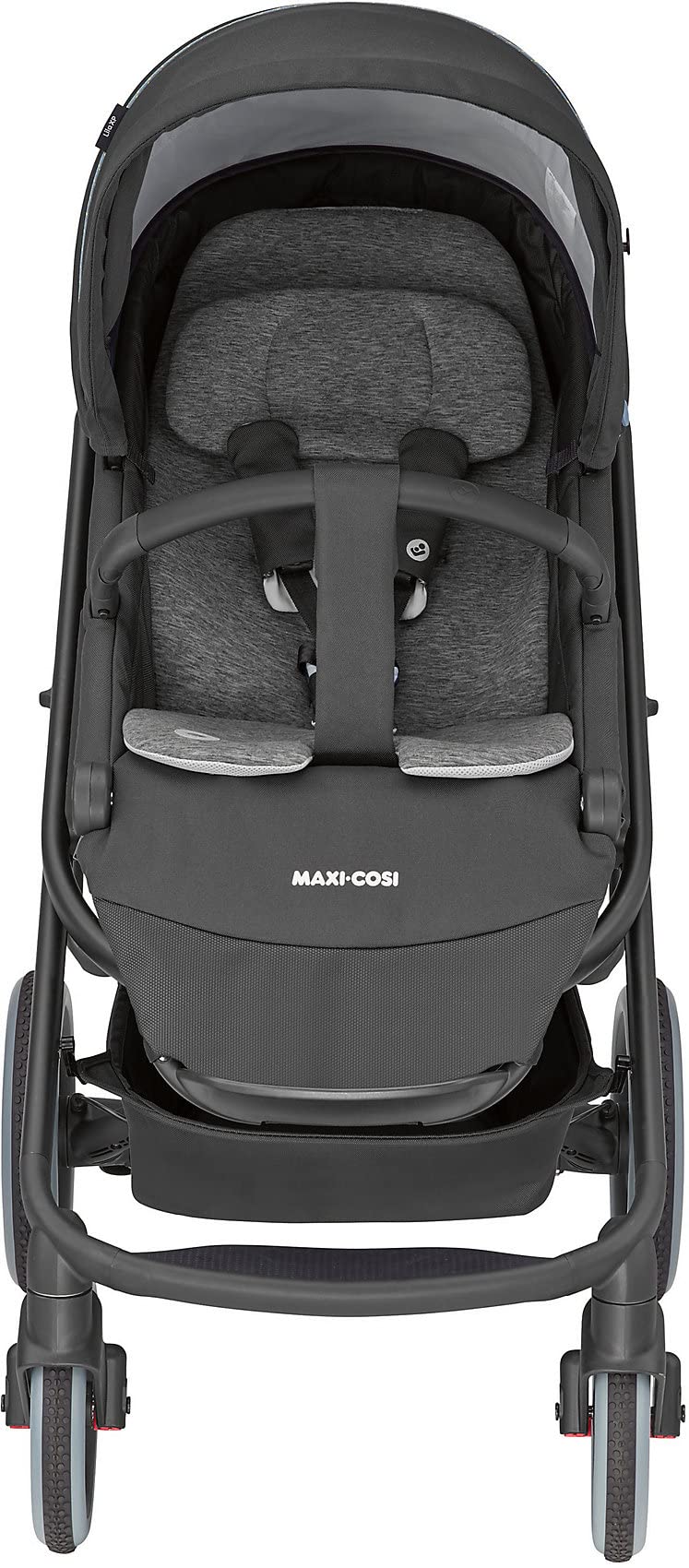 Maxi-Cosi Lila XP Kinderwagen, Komfortabler XL Outdoor-Kinderwagen mit Extra großem Sitz und Liegeposition, Offroad Reifen und starker Federung, nutzbar ab Geburt bis ca. 4 Jahre essential black