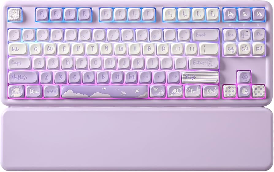 YUNZII B87 メカニカルキーボード　Bluetooth Amazon.com: YUNZII B87 Wireless Mechanical Keyboard,QMK/VIA