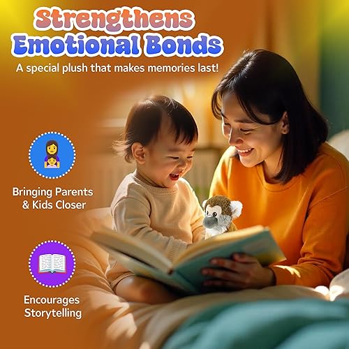 Miniatura 5 de Forest & Twelfth Earth Safe - Animal de peluche de mono araña de 6 pulgadas, animales de peluche ecológicos para bebés, niños, juguetes suaves