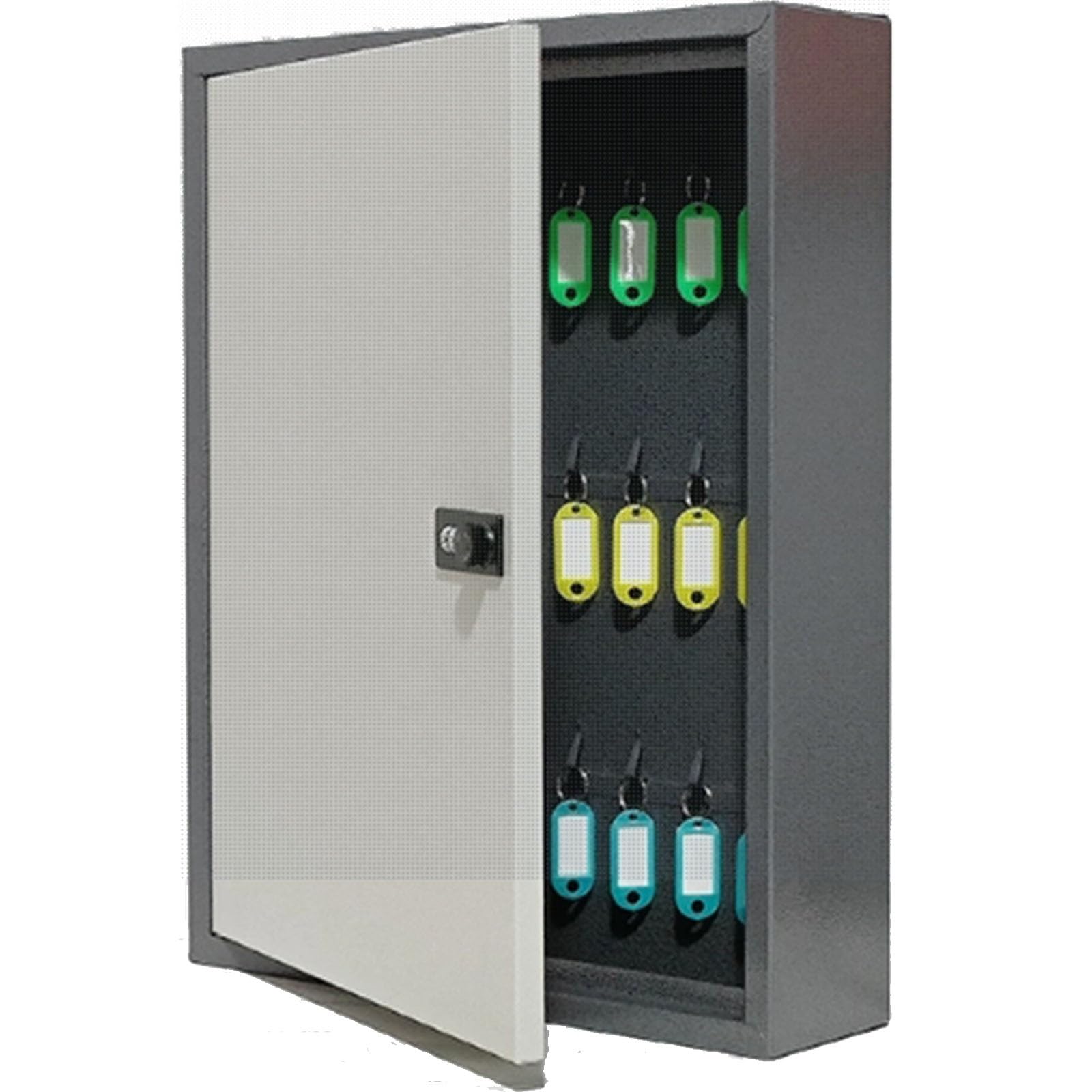 Armoire à clés murale avec serrure à code en acier pour 50 clés Rangement sécurisé et élégant Idéal pour la maison et le bureau
