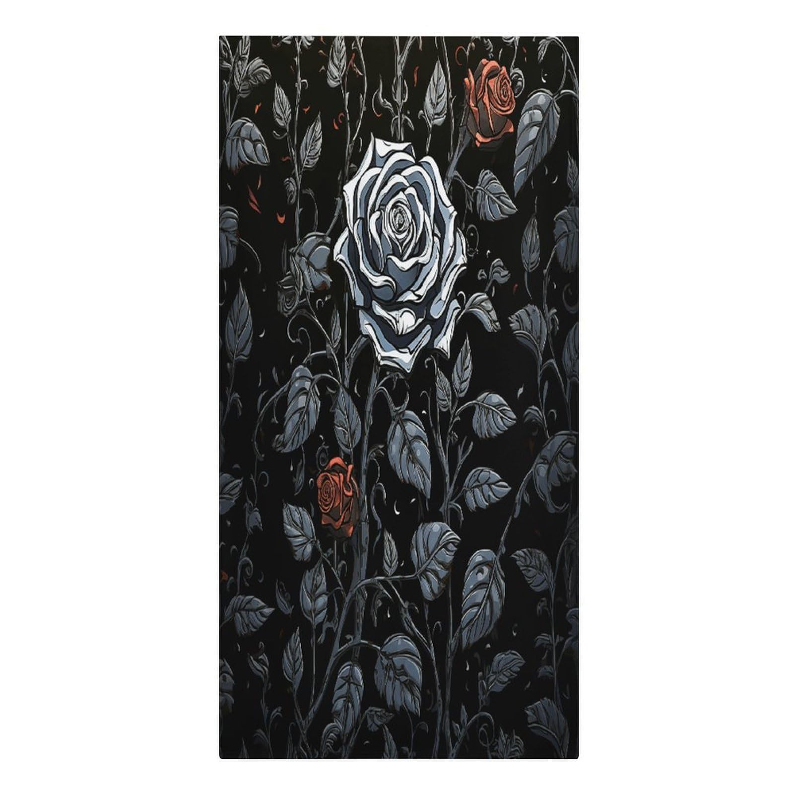 VstaDank Rose Gothic Beach Towel Vacation Essentials Sand Free Soft Quick Dry Swim Towels 61"x30" Modern Extra Large Towels Lightweight Microfiber Beach Towel for Swimming Pool