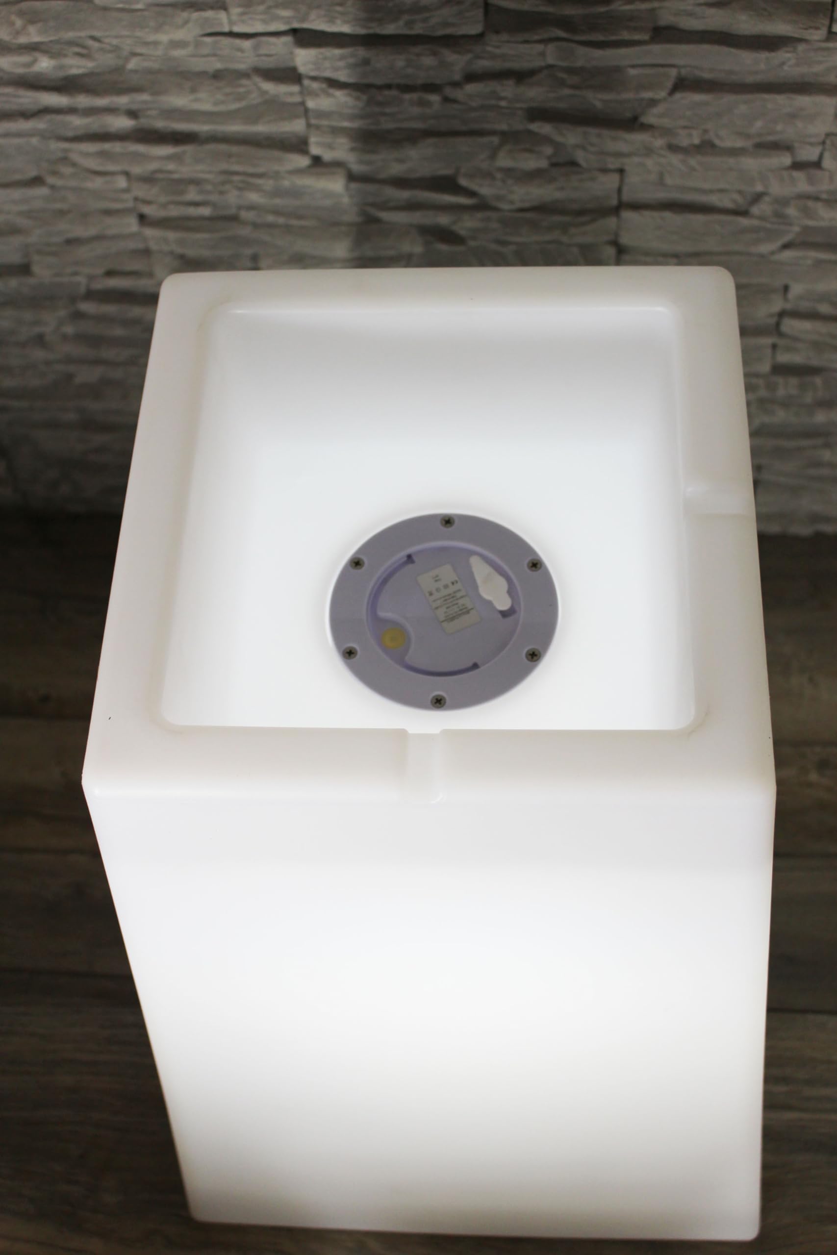 Arnusa Vaso da fiori grande a LED 69,5 x 45 cm illuminato RGB con telecomando PL409S vaso da fiori moderno vaso da fiori batteria e cavo di alimentazione interno § esterno