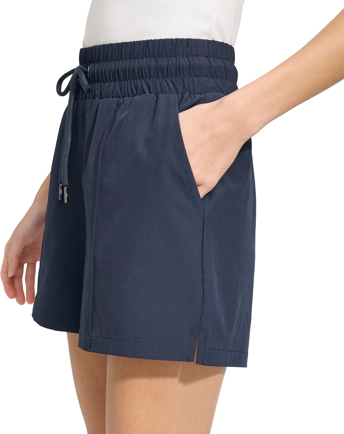 Andrew Marc Womens Pull on Relaxed Stretch Short - Image 2