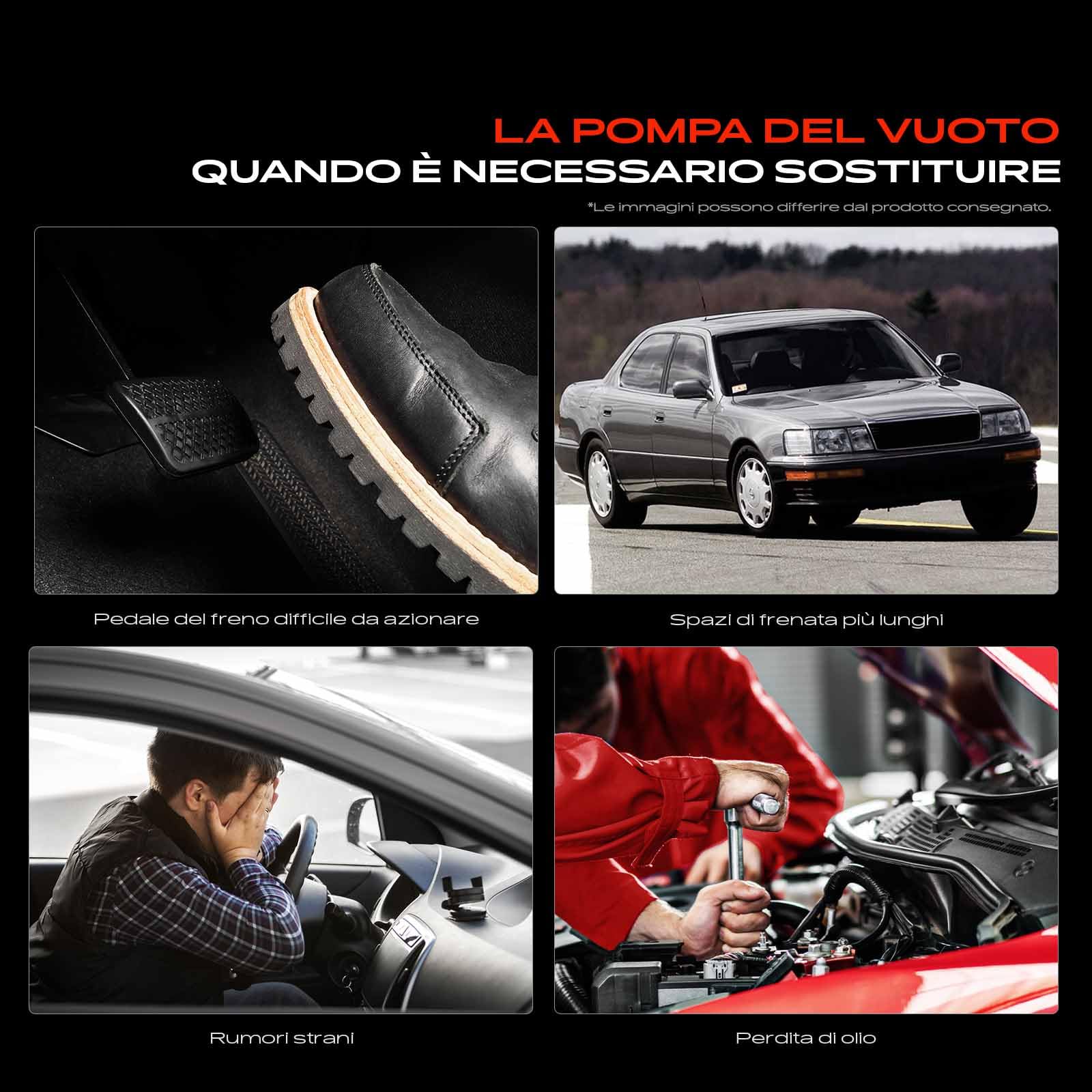 Frankberg Pompa del vuoto per impianto frenante pompa del vuoto | Compatibile con: Serie 3 E46, Serie 1 Cabrio E88, Serie 3 Cabrio E46, Serie 3 Coupé E46, Serie 5 E60