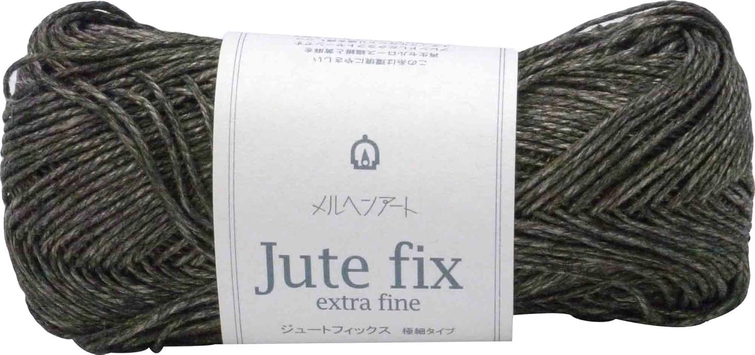 Fairy Tale Art jute fix superfine Type Tweed Craft Chunky Col. A 767 Khaki Gray G Approximately/110 m 1 Ball
