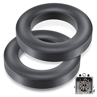 2 Pack Toroid Ferrite Core Compatible with FT240-31 Ferrite Ring 2.4 for Common Mode Choke, Balun, EMI Suppression, RFI Reduction, Transformers and Inductors