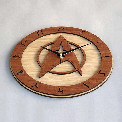 Miniatura 6 de BTZHY Reloj de pared, reloj de pared grande para interiores, reloj de madera retro silencioso reloj de cuarzo 3D, reloj de pared creativo de