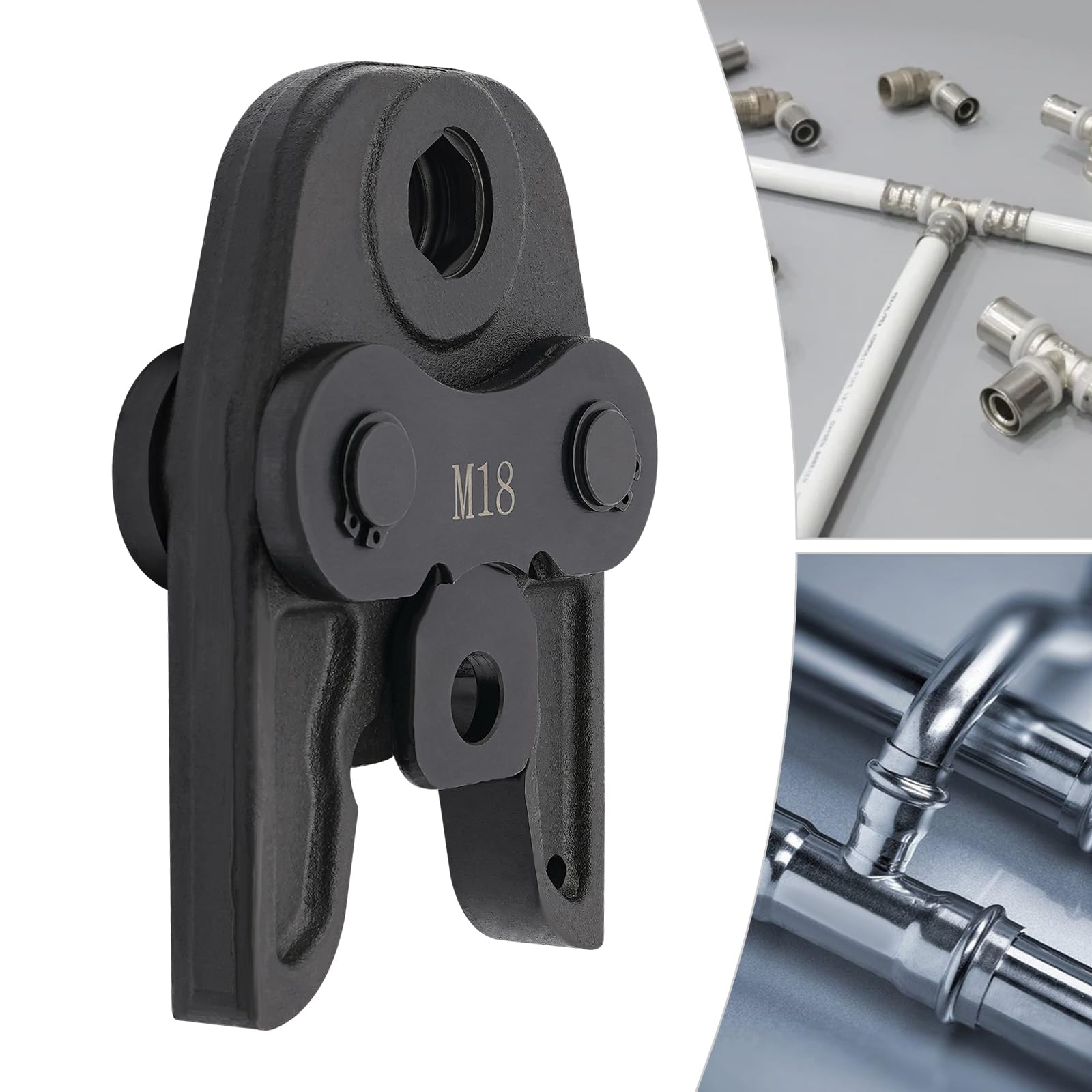 Alicates de presión M18 de 42CrMo negro, para tubo de cobre, tubo de acero inoxidable, tubo compuesto de aluminio
