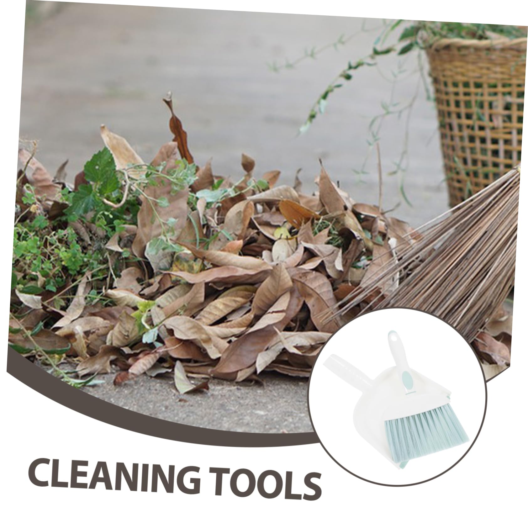 CHILDWEET Set Mini Broom Dustpan Small Table Broom Mini Cleaning Broom Tabletop Broom Keyboard Broom Brush Small Broom and Dustpan Hand Broom Brooms Mini Dustpan and Whisk Green Plastic