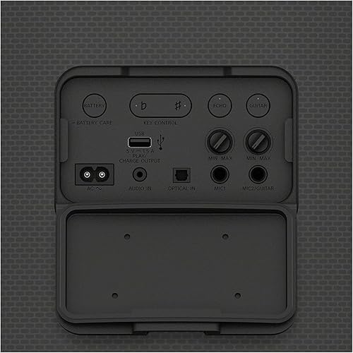 Miniatura 7 de Sony SRS-XV800 X-Series Altavoz portátil inalámbrico Bluetooth Karaoke Party (negro) con micrófono dinámico con cable paquete (2 artículos)