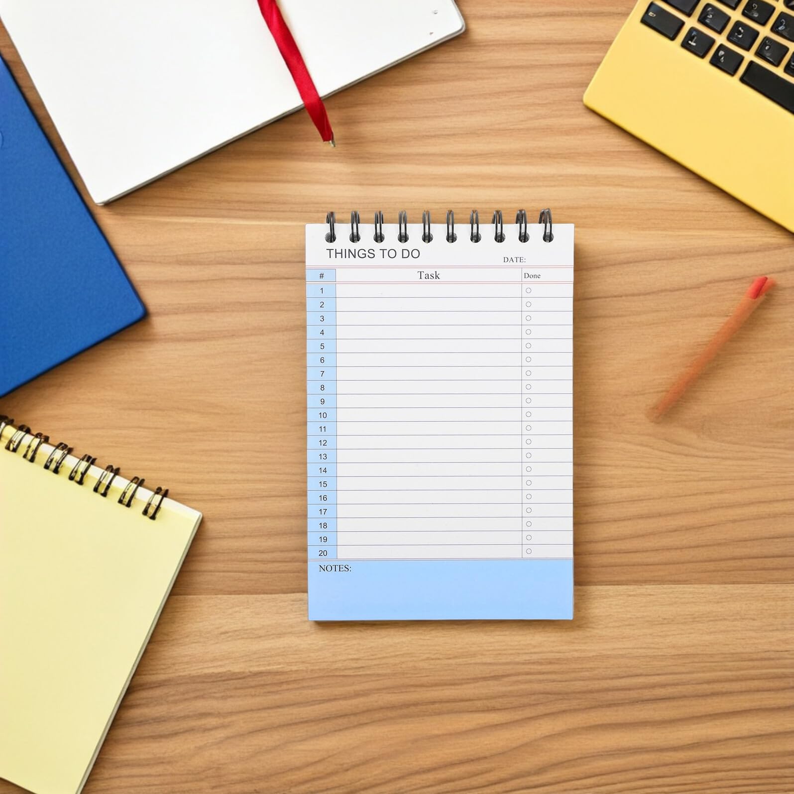 Cabilock Planificador de Trabajo Cuaderno Espiral 2 Unidades con Diseño Minimalista y Secciones de Notas Rayadas para Oficina Hogar