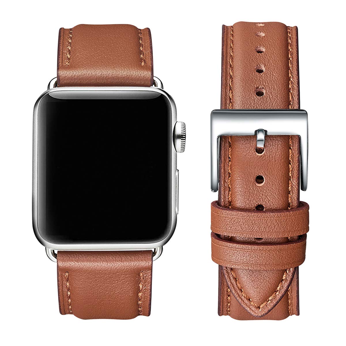 Genuine Leather Band Compatible with Apple Watch Bands for Women Office