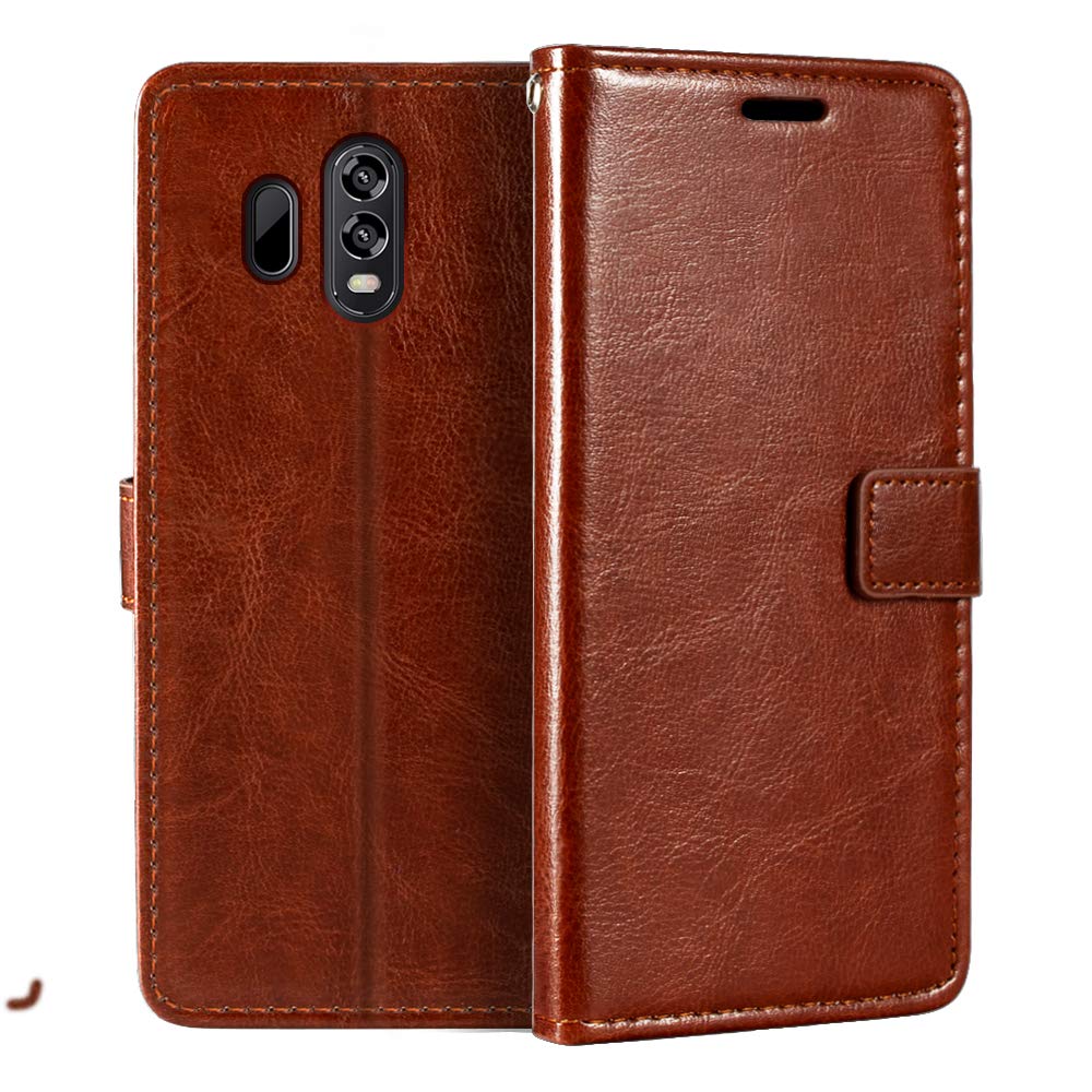 Homtom HT70 Wallet Case, Premium PU Leather Magnetic Flip Case Cover with Card Holder and Kickstand for Homtom HT70