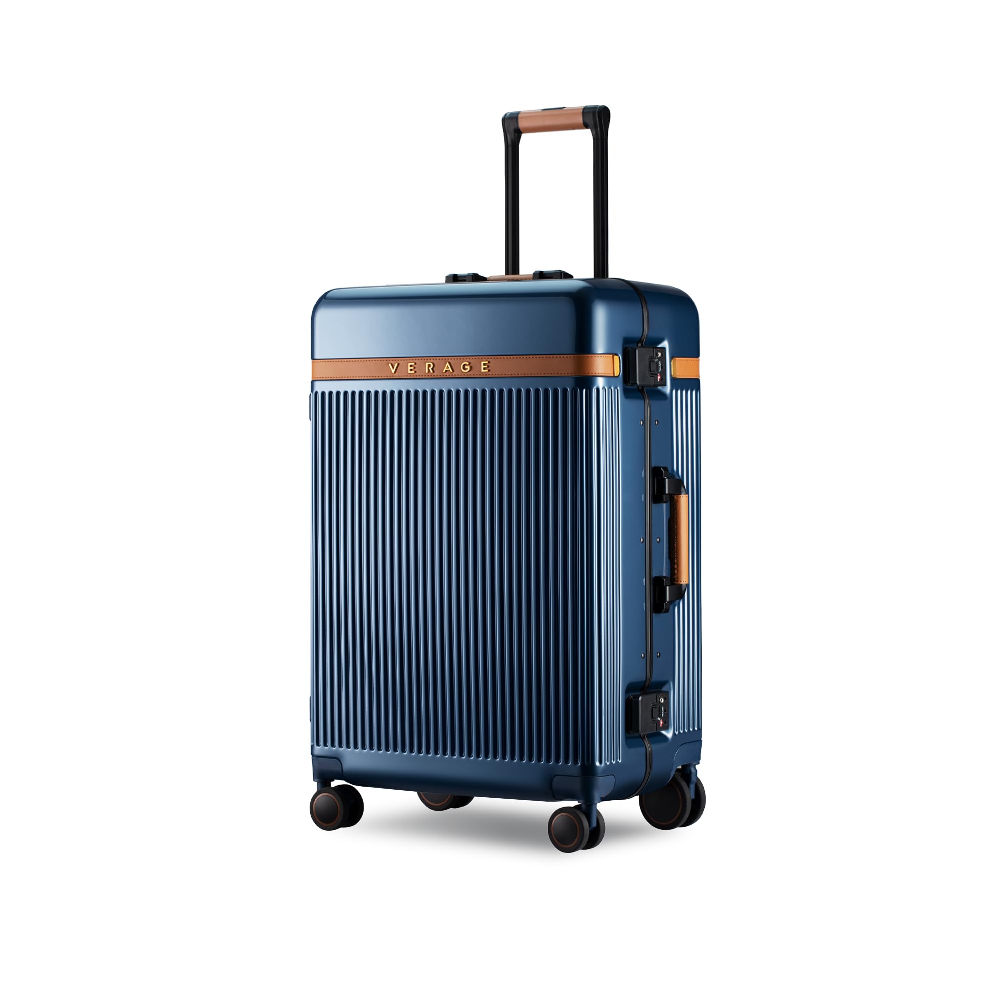 verage Luxe Windsor 71 Liters Medium Check-in Zipperless Polycarbonate Luggage with Aluminium Frame, 2 TSA Clasp Locks & 70/30 Spinner Wheels (24, Blue)-picture-27