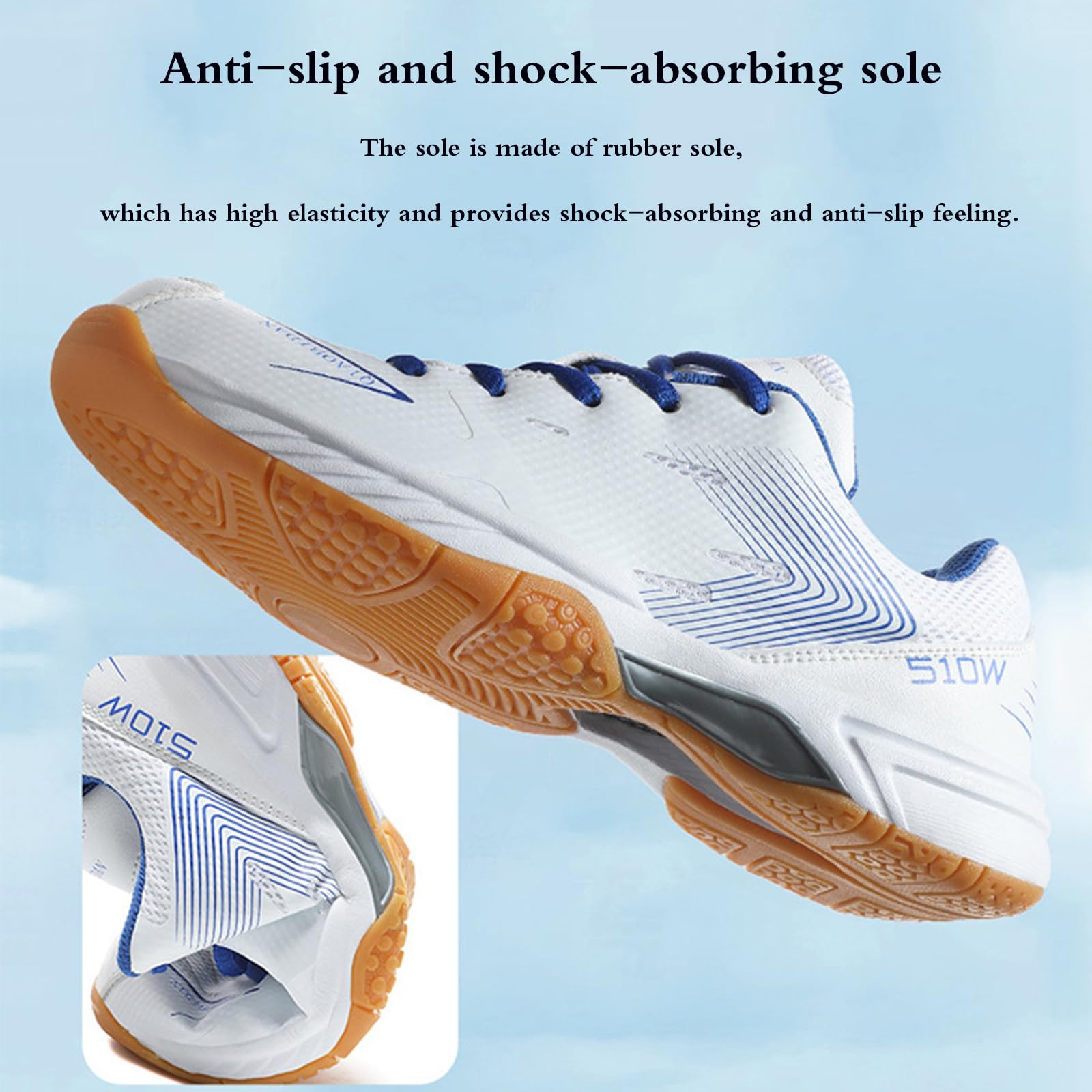 Zapatillas De Tenis De Mesa Hombre,Zapatos De Tenis De Mesa,Zapatillas De Tenis De Mesa Hombre,Antideslizantes,Transpirables,Entrenamiento Exterior Interior,para Tenis BáDminton