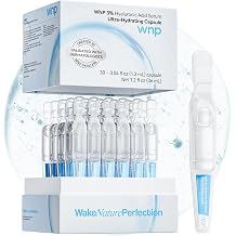 WNP Hyaluronic Acid Serum 3% for Face with 4D Multi-Layer Hydration | Ultra Hydrating Anti-Aging Serum | Moisturizer for Dry &amp; Sensitive Skin | Pre-Makeup Skincare | Single-Use Vials 30PCS