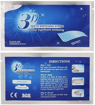 28Pcs/14Pair Teeth Whitening Strips 3D White Gel Tooth Dental kit Oral Hygiene Care Strip for false Teeth Veneers Dentist seks