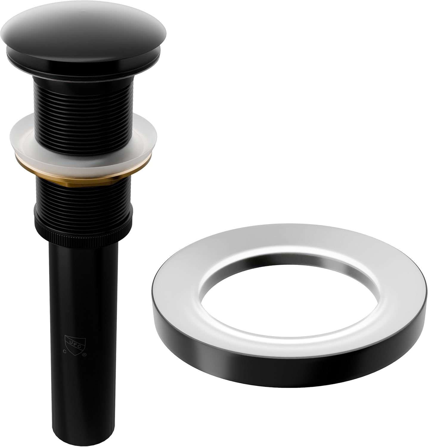 Novatto Pop-up Drain without Overflow, Gun Metal