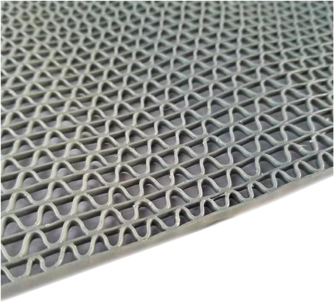 長方形の滑り止めPVC、商業排水フロアマット、メッシュ中空ドアマット、浴室キッチンバープール用、厚さ5mm、カット可能，Grey-2 排水滑り止めマット  商業防水フロアマット、5mm厚PVCメッシュビッグホロードアマットロール、屋内屋外ウェットエリアキッチンバスルーム ... ELzEy 滑り止めPVC排水フロアマット、厚さ3.5MMのS字型中空カット可能ドアマット、浴室、プール、キッチン用