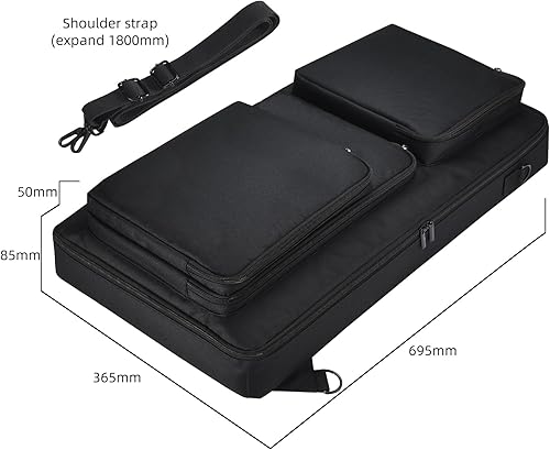 Miniatura 5 de Funda de almacenamiento portátil para Pioneer DDJ-FLX6 DDJ-SX3SX2SX, bolsa protectora con correa de hombro ajustable, funda duradera de gran