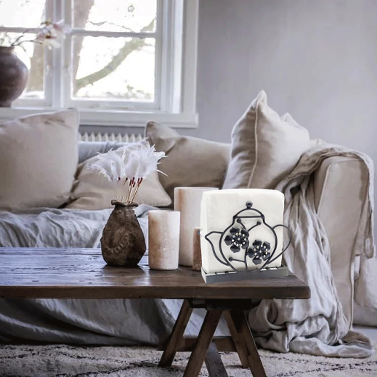 Porte-serviettes De Table En Métal Design Porte-serviettes En Papier Support Distributeur De Mouchoirs Decoratif Pour Diner Cuisine Restaurant 76501536