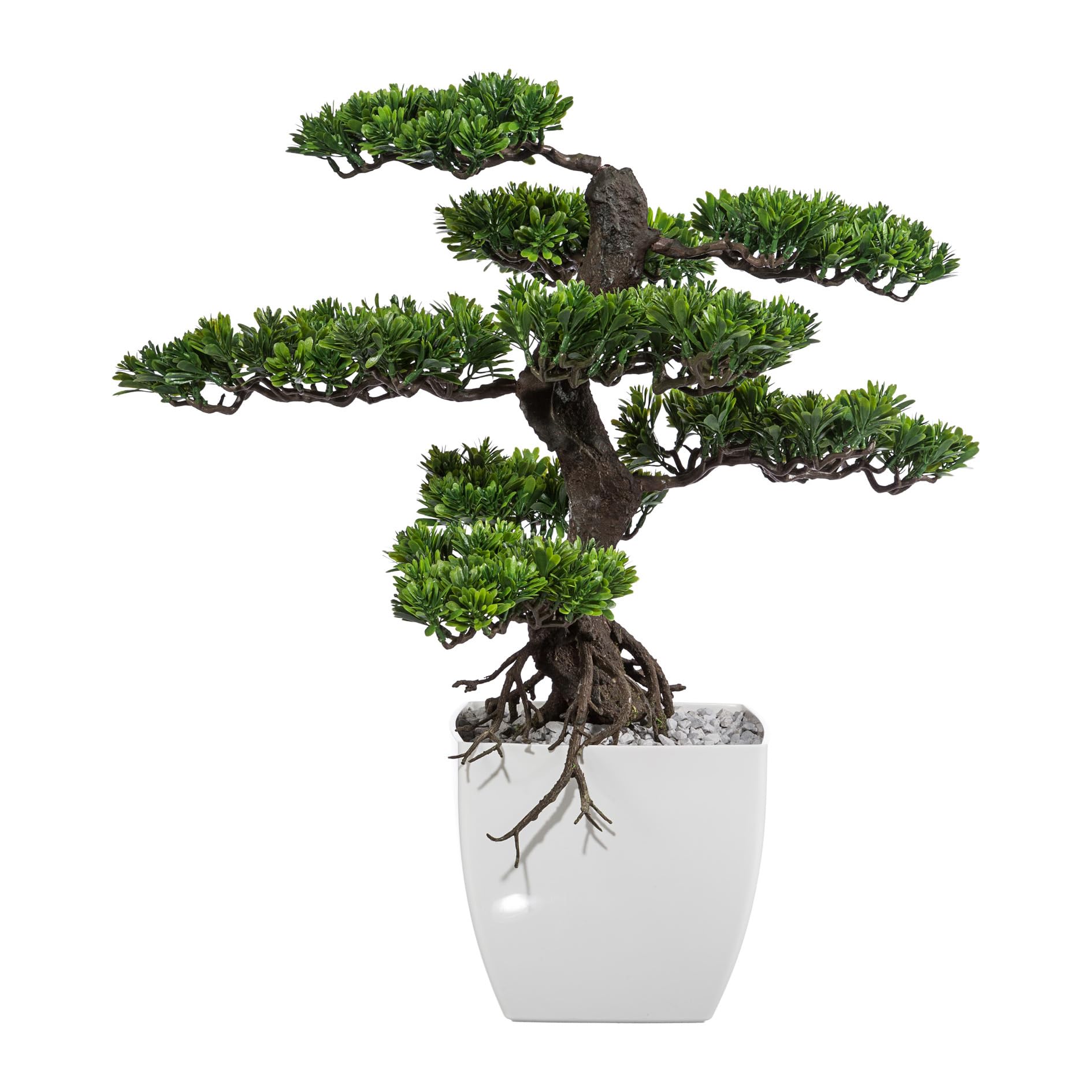 Kopu® Kunstpflanze Bonsai 75 cm – im schwarzen Topf – Bonsai-Baum