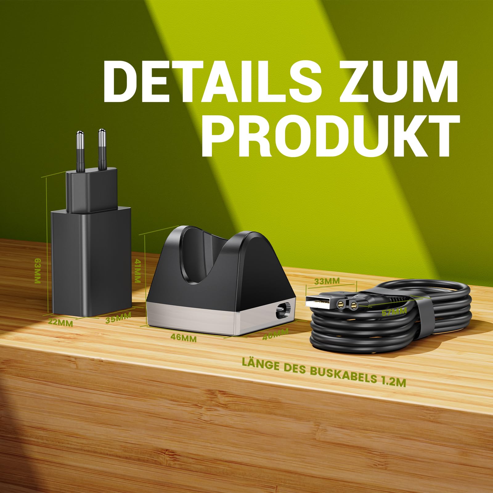 Per Oneblade QP2724 QP2834 QP2824 Stazione di ricarica – Cavo di ricarica 5 V compatibile con Philips Norelco Oneblade rasoio elettrico – Alimentatore di rete
