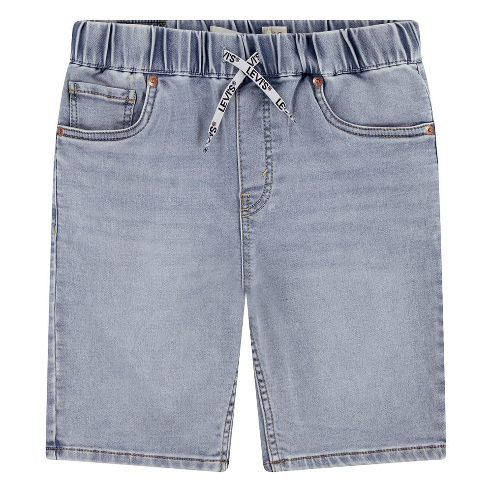 Levi's Boys Skinny Fit Dobby Short, Light Blue, Size 4 Years