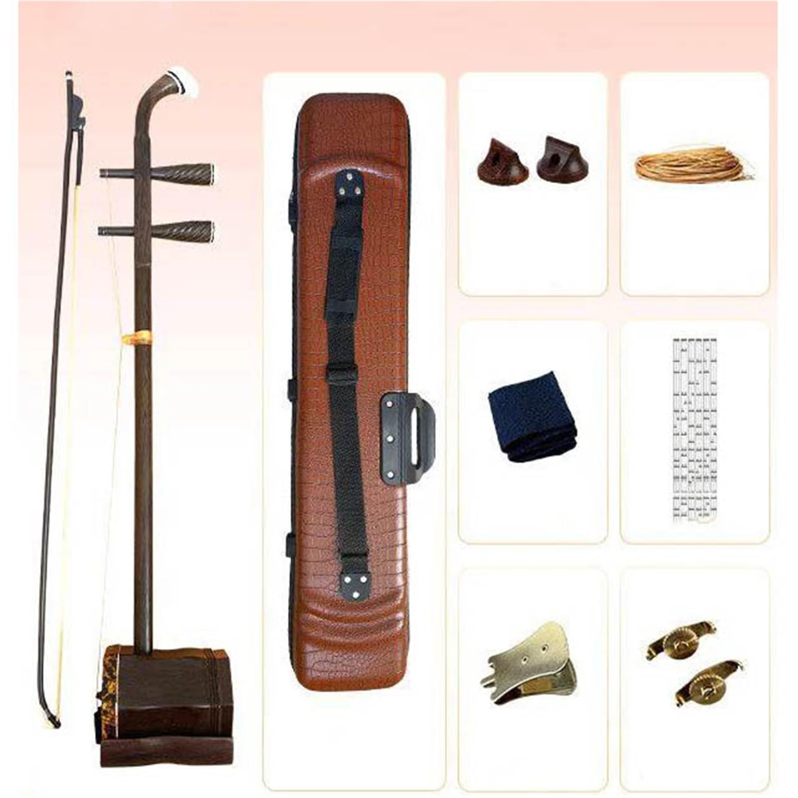 Erhu Strumenti Musicali Erhu In Legno A 2 Corde | Tecniche più sfumate,un tono puro e un'espressività notevolmente migliorata.