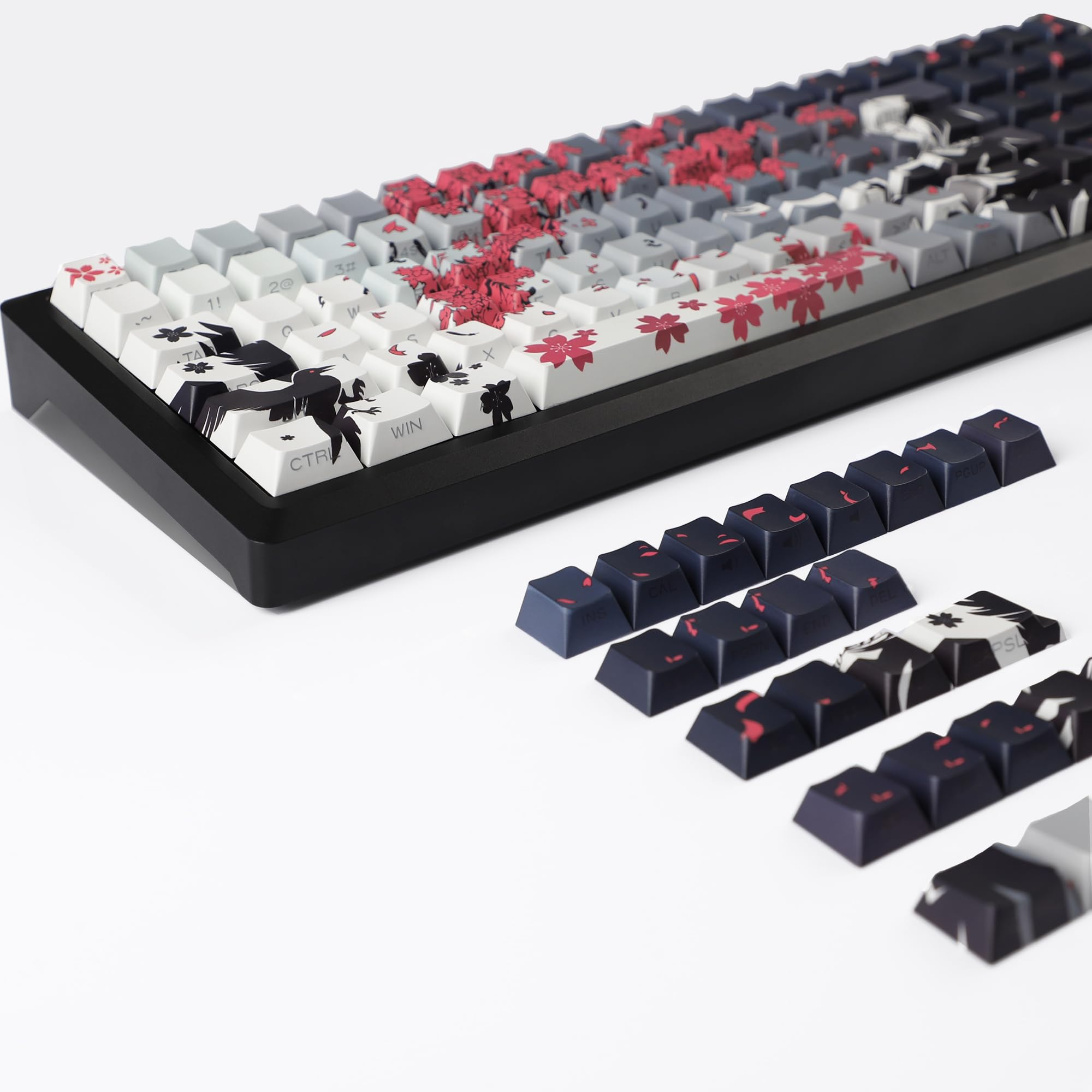 Amazon | YMDK 131 レイヴン サクラ キーキャップ チェリー