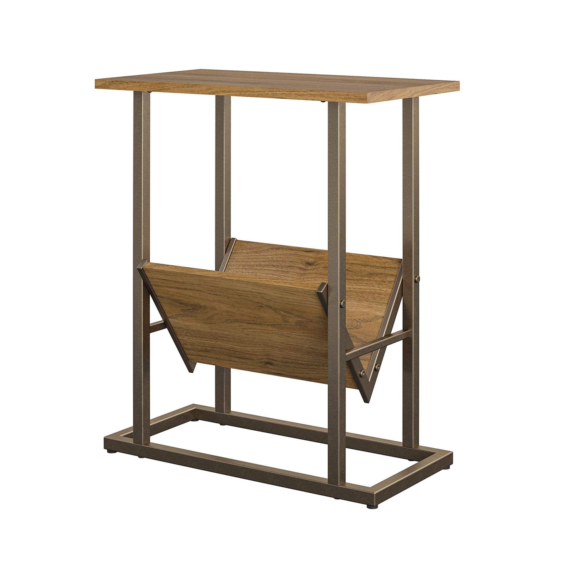 Novogratz Regal End Table Walnut Look