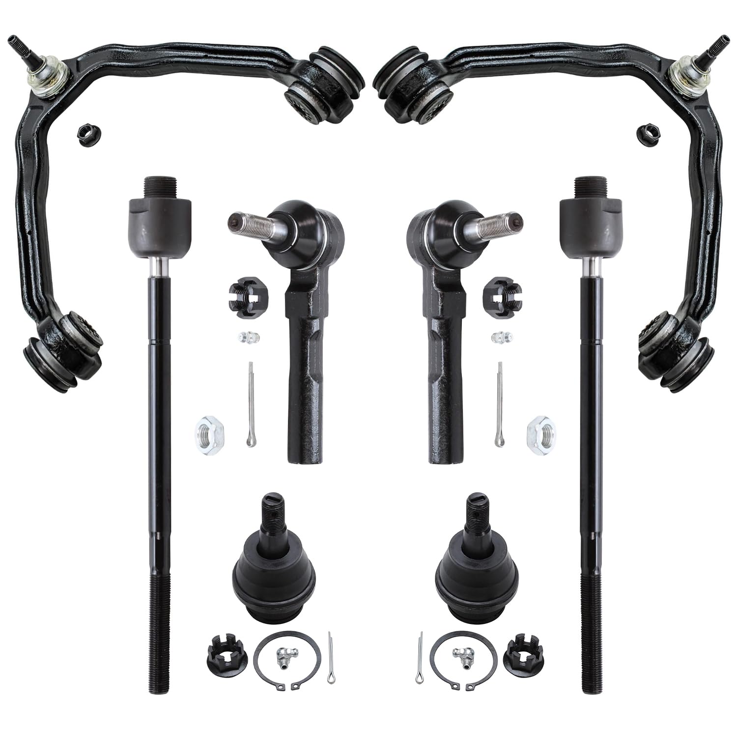 Detroit Axle - 8pc Front End Suspension Kit for Chevrolet GMC Express