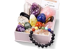 AOOVOO Large Crystals and Healing Stones: A Premium Kit for Chakra Therapy and Spiritual Balance