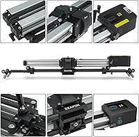 Vista 8 de Zeapon Micro 2 E600 - Deslizador de cámara motorizada, deslizador de pista de cámara Zeapon, control deslizante de video de doble distancia