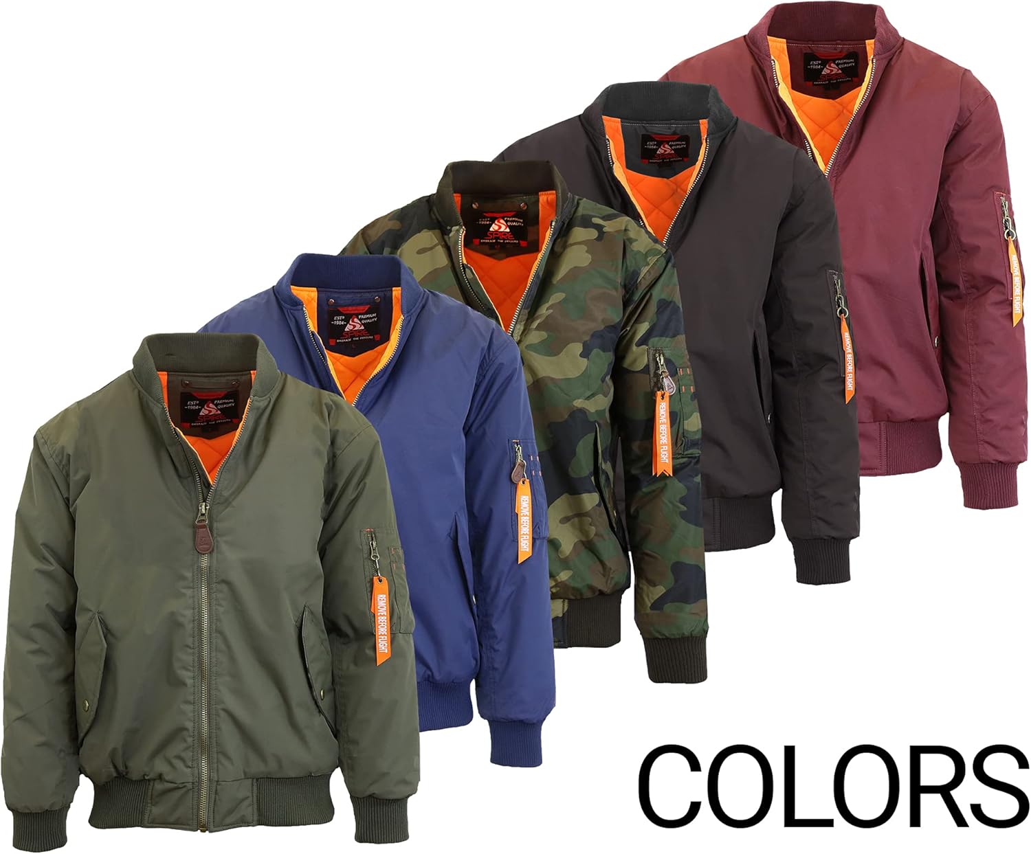 Spire by Galaxy Men's Flight Jacket - Image 6