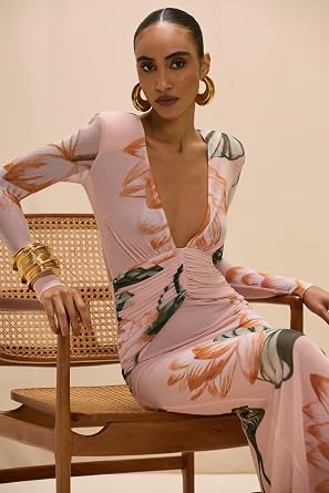 Lotus Long Sleeve Maxi Dress