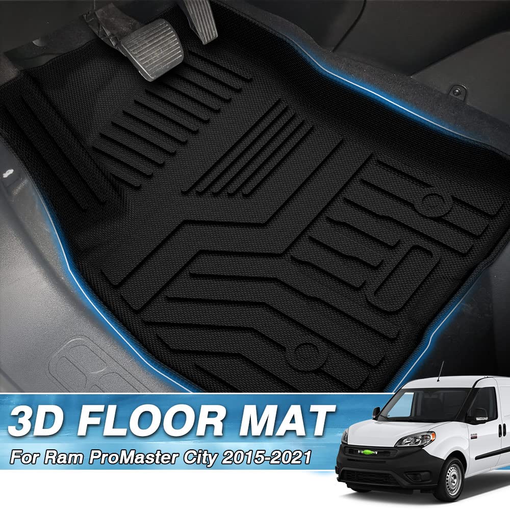 Mixsuper Front Floor Mats Compatible with 20152022 Ram ProMaster City All Weather Floor Liners