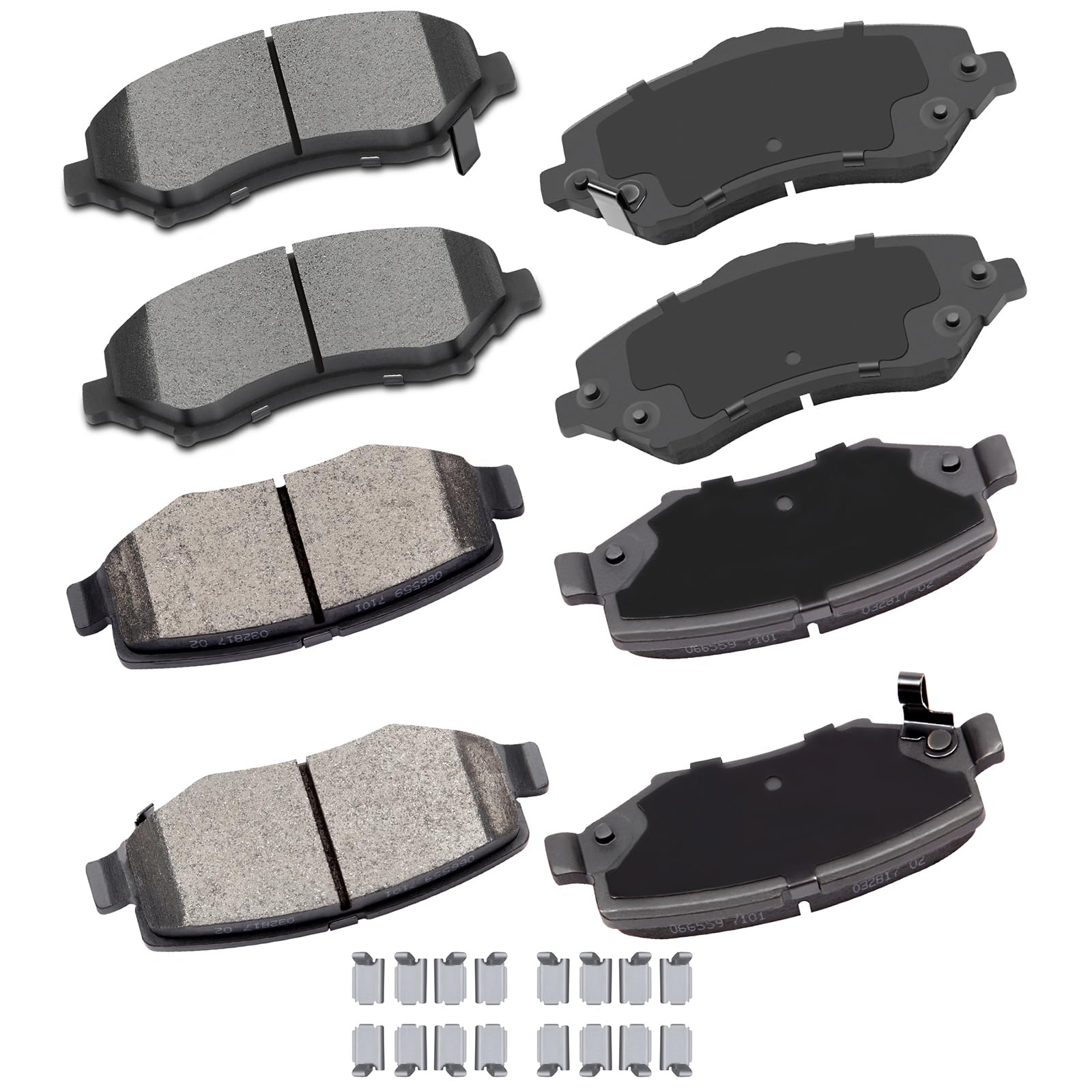 cciyu Professional Ceramic Brakes Pads Set fit For 2007-2011 For Dodge Nitro,2008-2012 For Jeep Liberty,2007-2017 For Jeep Wrangler,2018 For Jeep